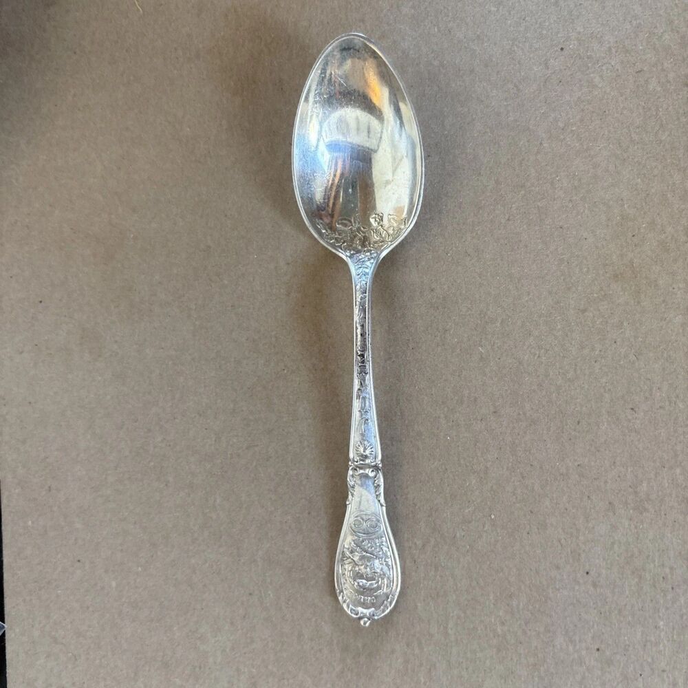Vintage Sterling Silver Spoon Zodiac Cancer June Engraved  “AMG”